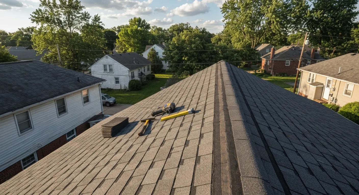 Asphalt shingle repair in Dayton