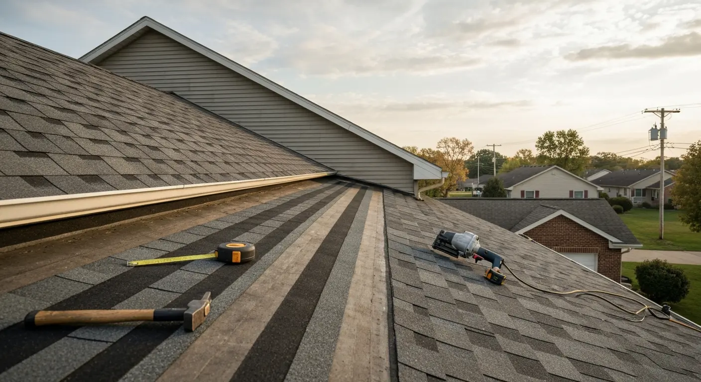 Asphalt shingle roofing installation