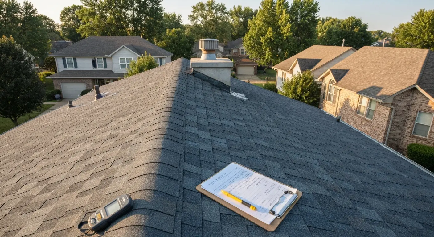 Residential roof inspection