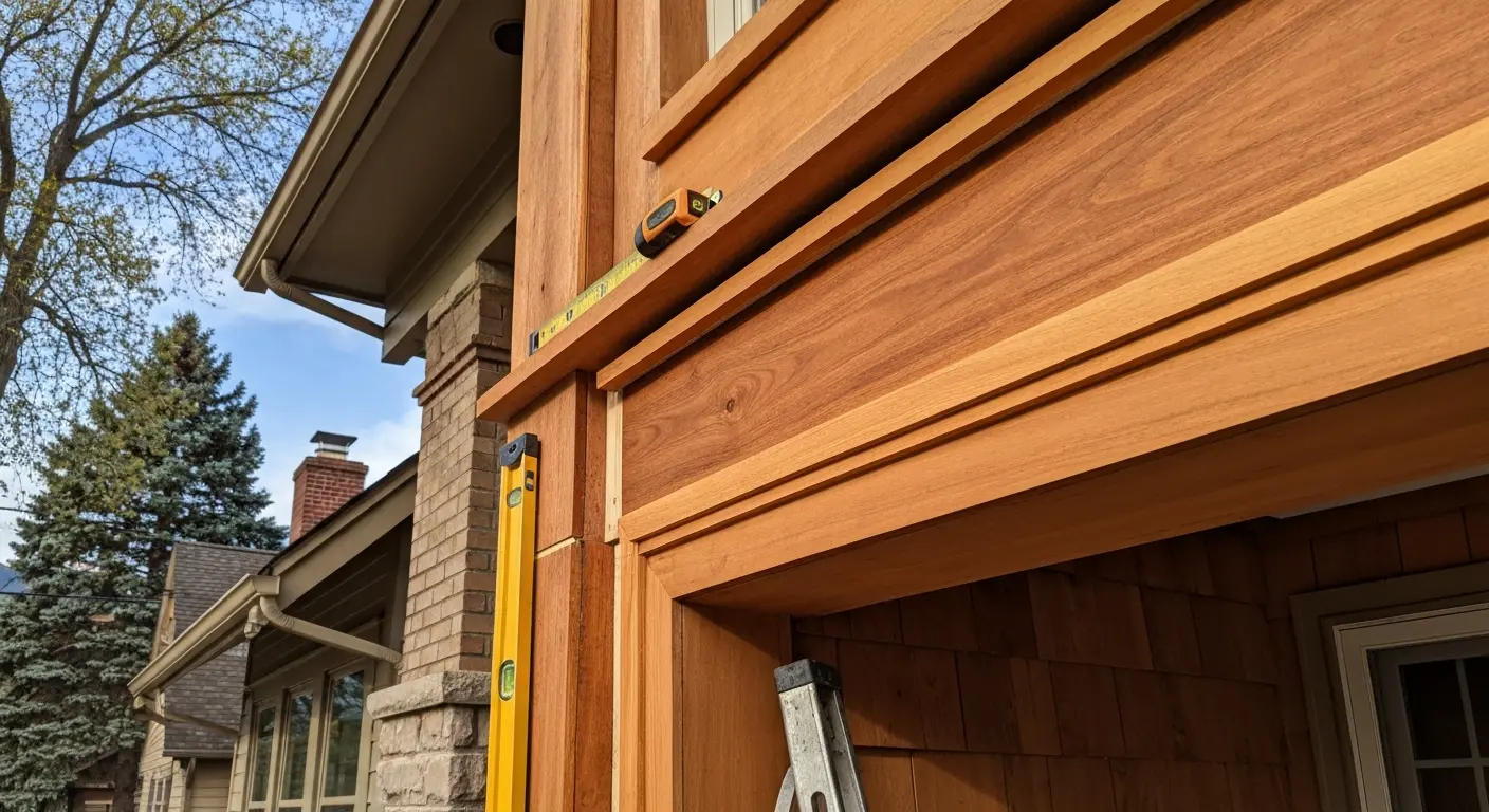 Wood siding replacement project