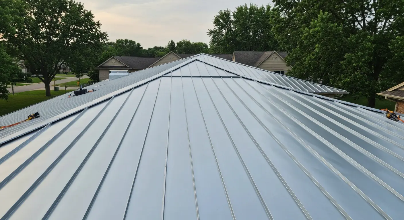 Metal roofing application