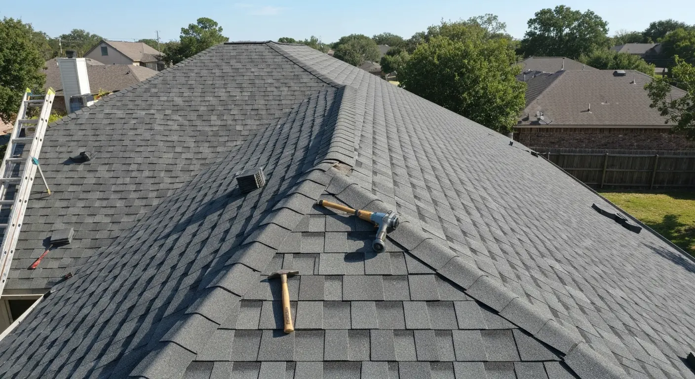New roof installation