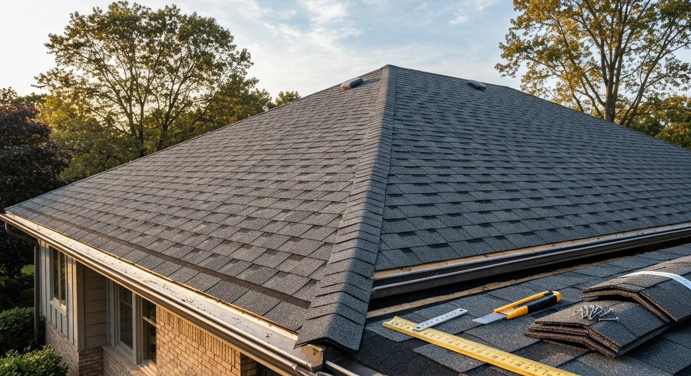 Asphalt shingle roofing project