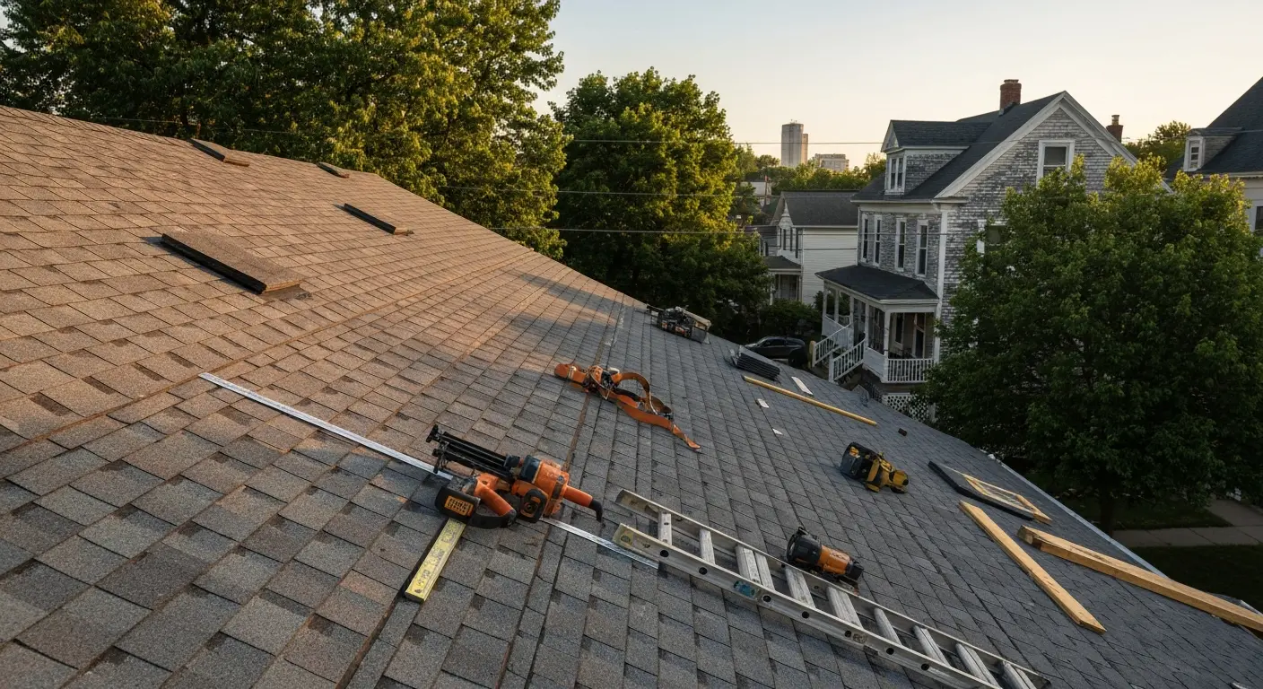 Full roof replacement in Dayton