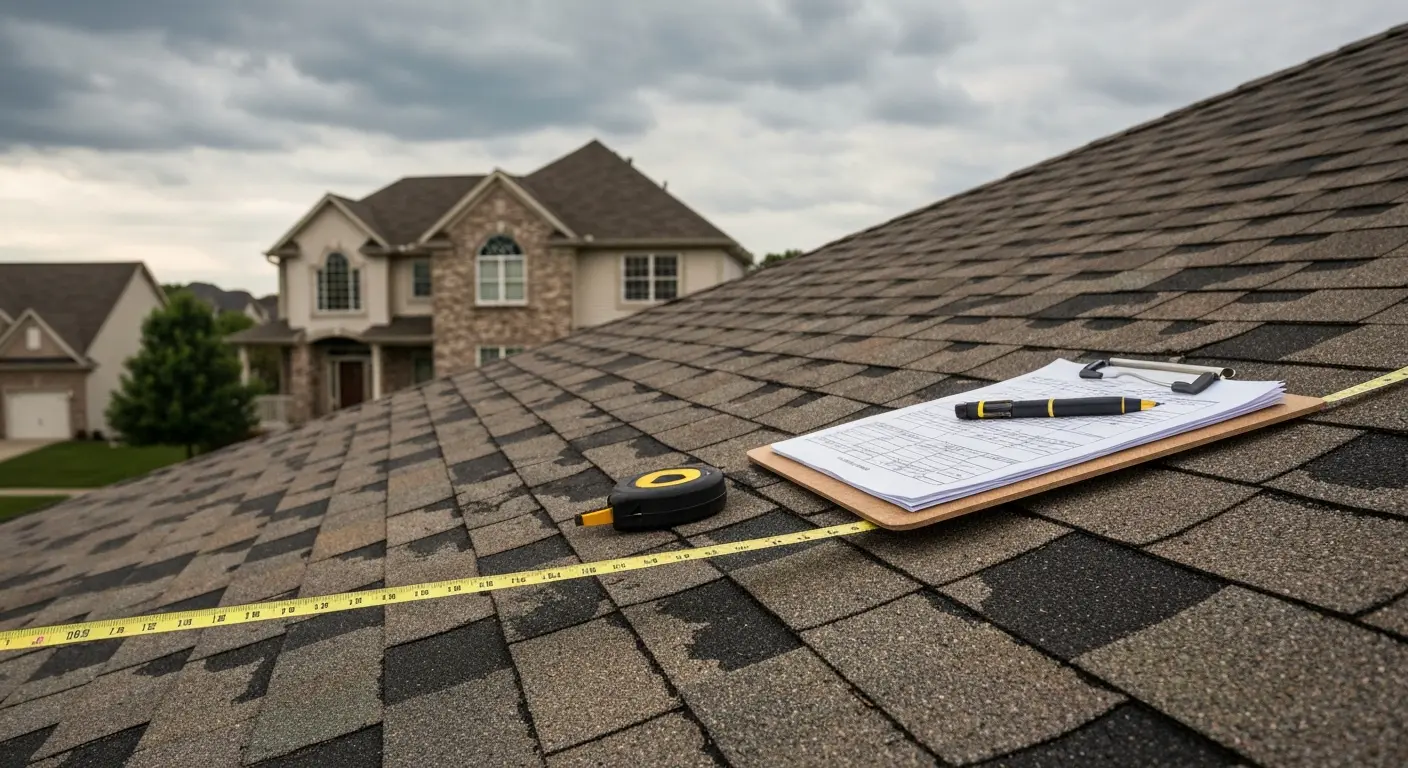 Storm damage roof repair