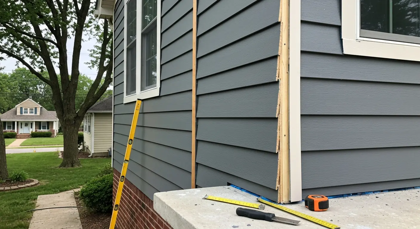 Fiber cement siding installation