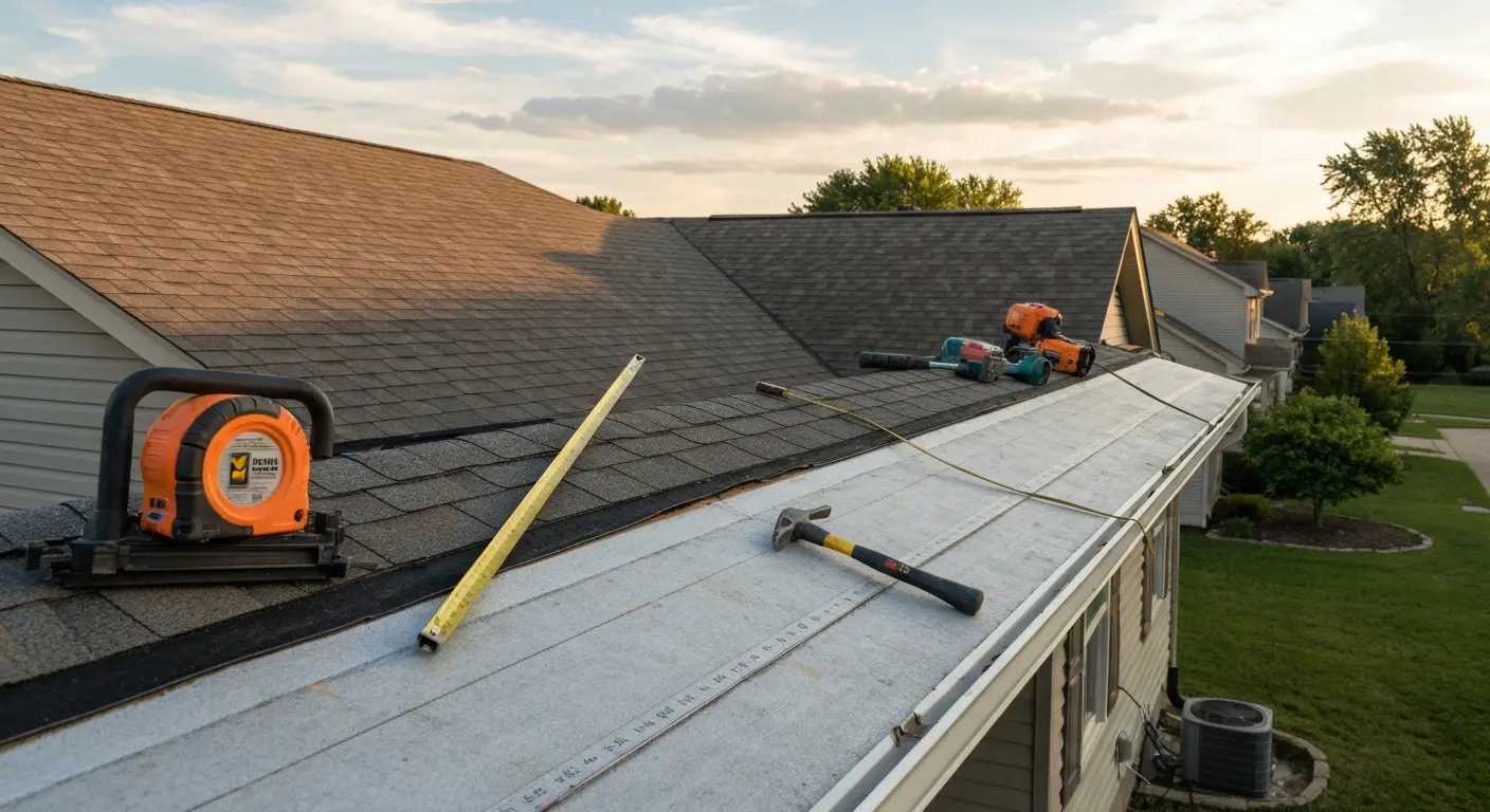 Storm damage roof repair