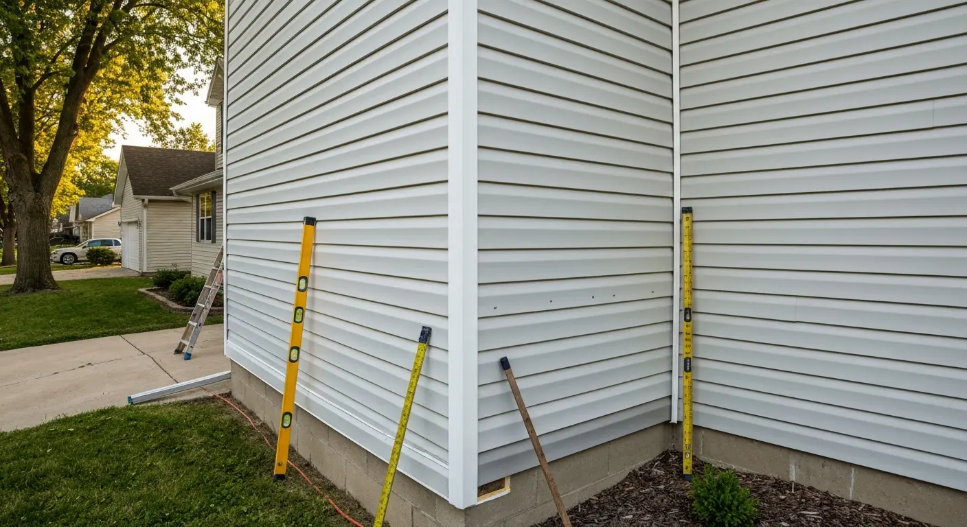 Vinyl siding installation