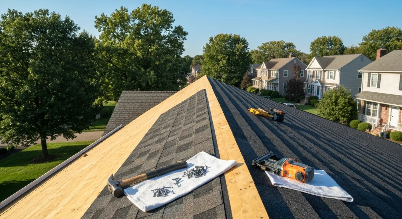 Roof replacement installation