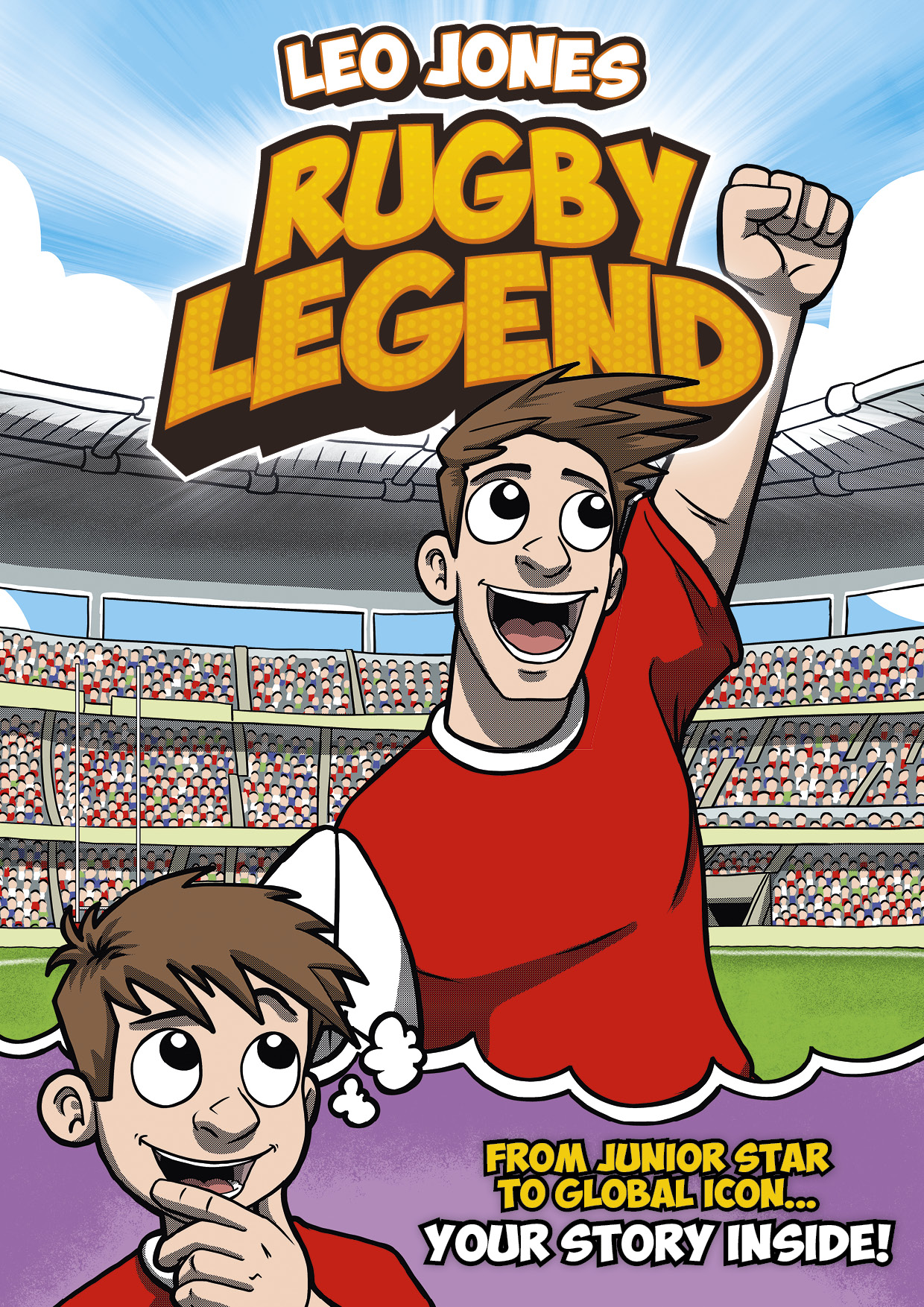 personalised comic book rugby