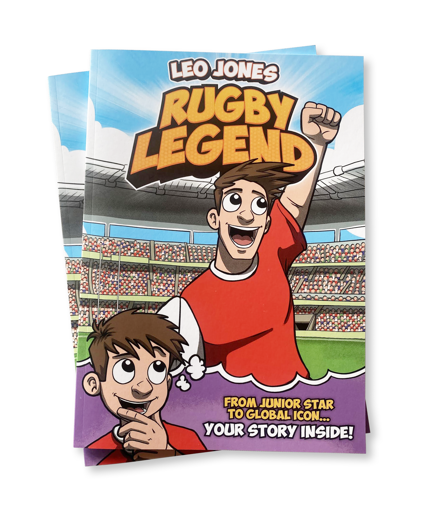 personalised comic book rugby