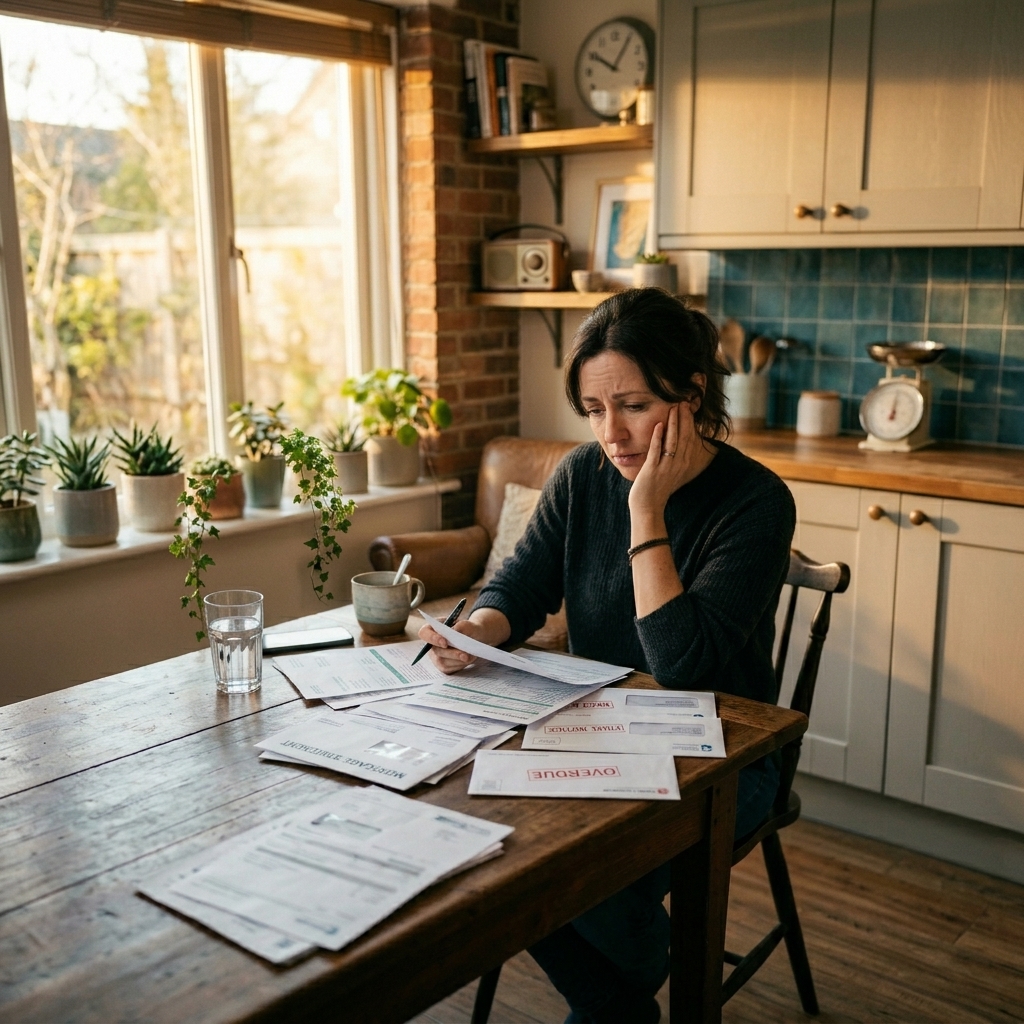 Homeowner stressed about foreclosure — Happi Home Solutions can help