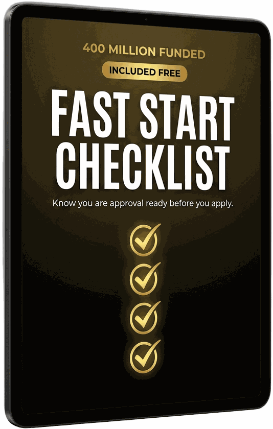 The Fast Start Checklist on a tablet