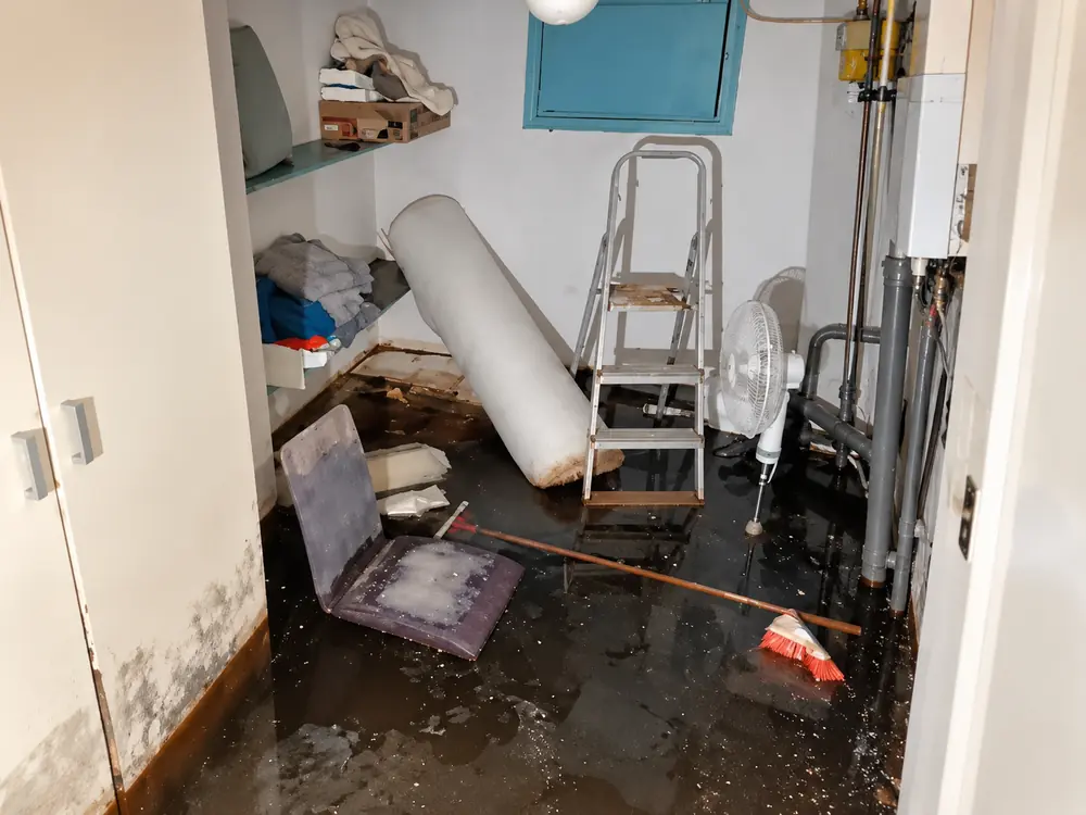 Ondergelopen kelder voor de spoedklus van de loodgieter in de regio Rotterdam