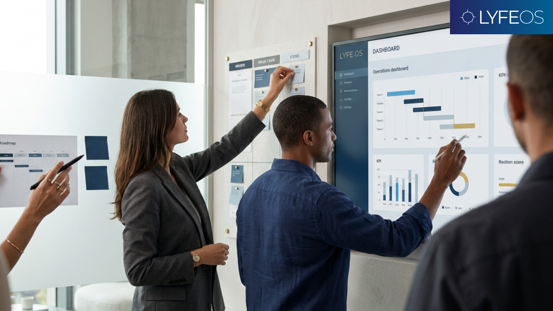 Team using backend systems and dashboards for smoother execution