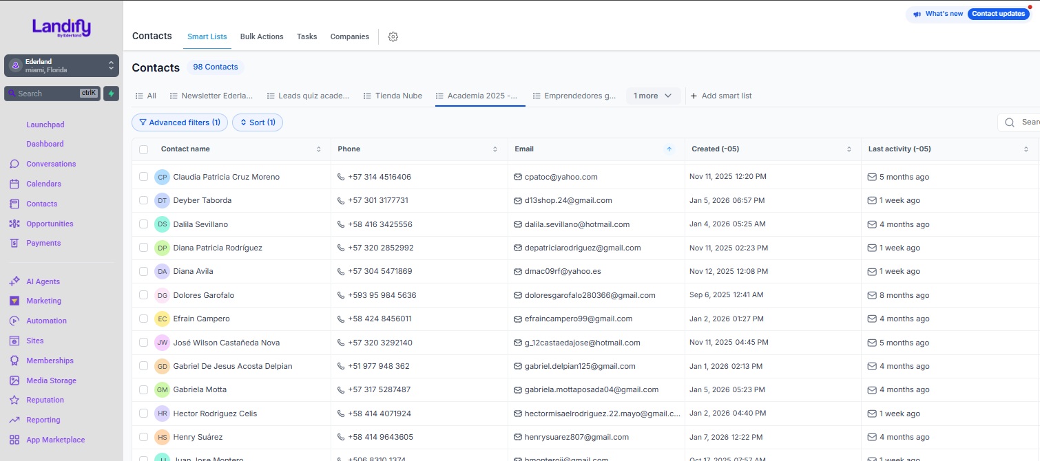 Landify Dashboard