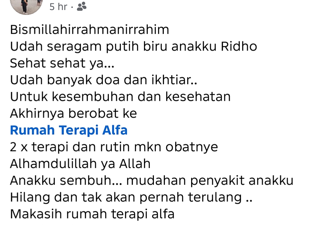 Tangkapan layar Evi Lestari