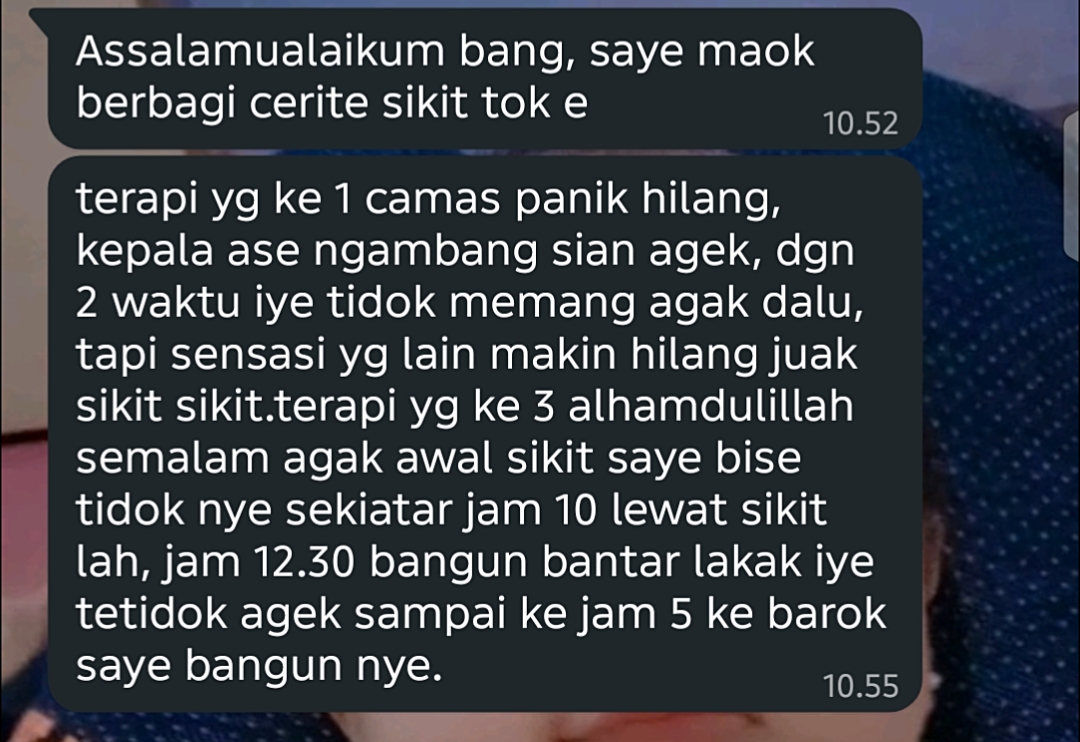 Tangkapan layar Pelanggan RUMAH TERAPI ALFA