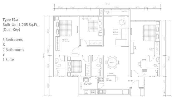 Berlian 2 Residence Type 1a