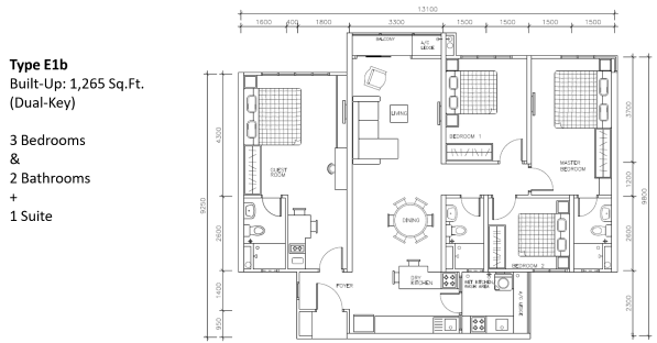 Berlian 2 Residence Type E1b