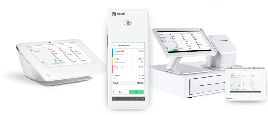 Clover point of sale system