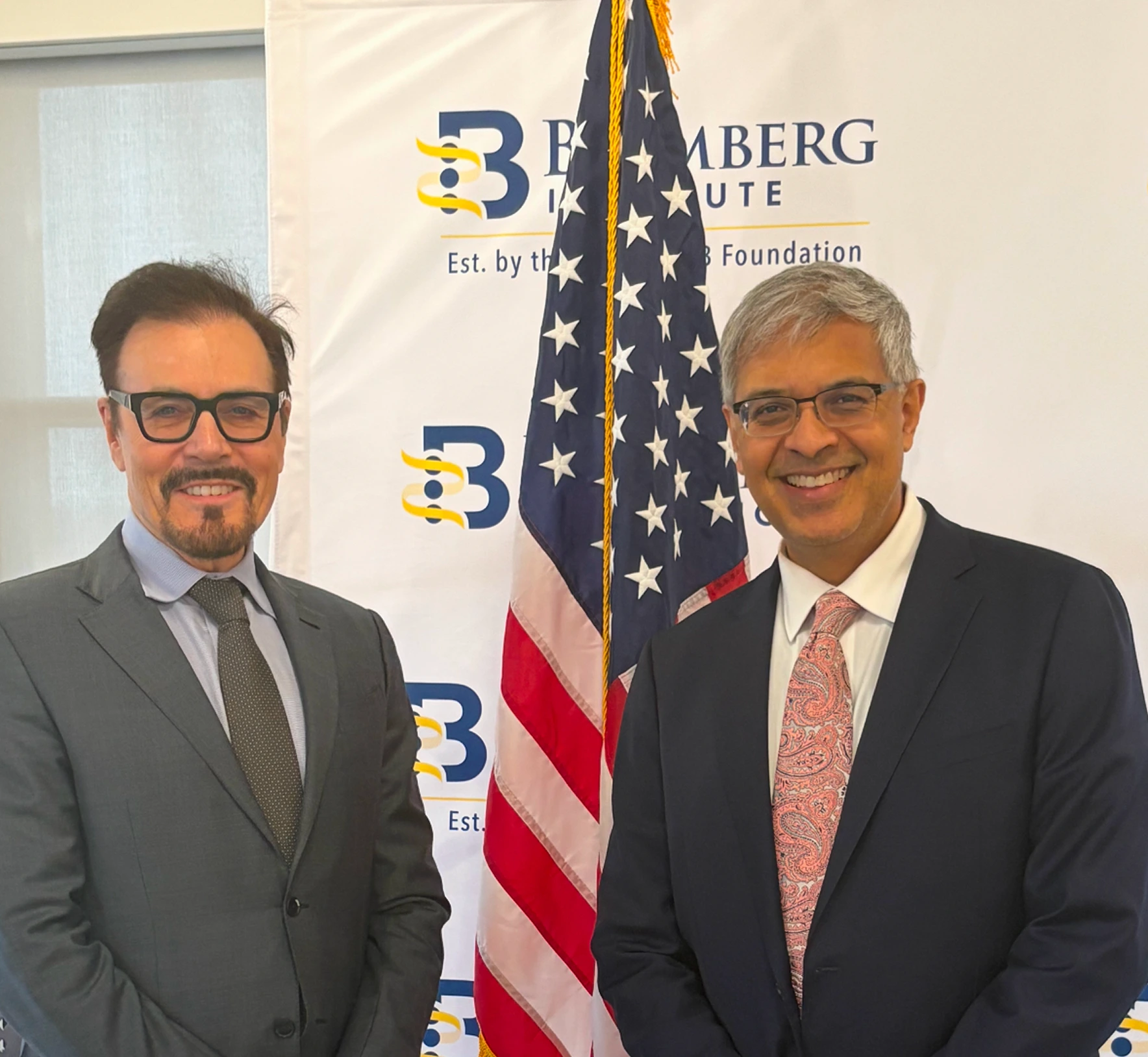 Dr. Richard Pestell with Dr. Jay Bhattacharya