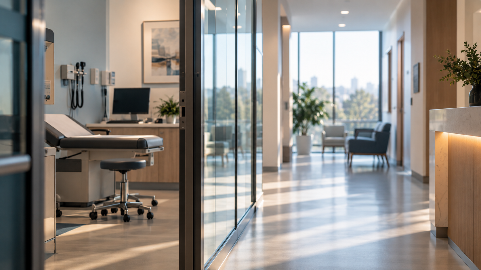 Modern healthcare facility interior