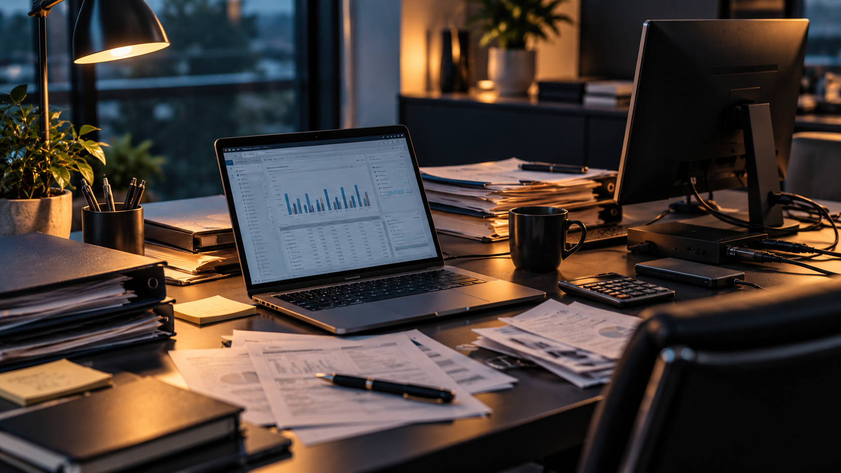 Finance workspace with disconnected tools and manual documents