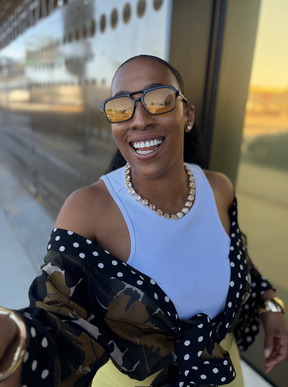 A Maison Bonds kimono at golden hour