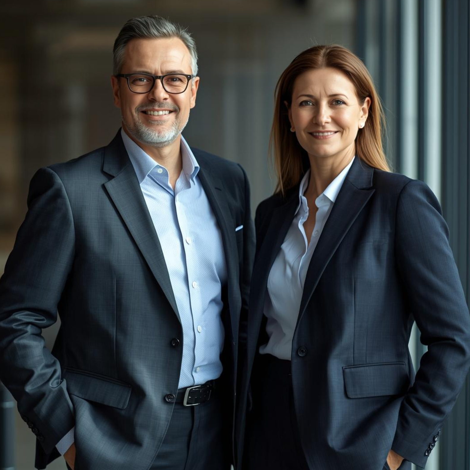 business man and woman