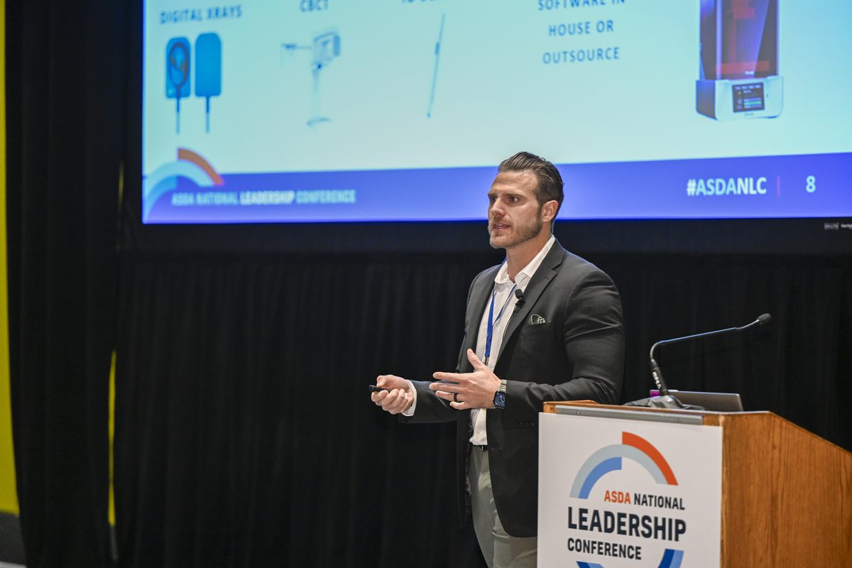Dr. Nick lecturing to dentists at the ASDA National Leadership Conference, McCormick Place