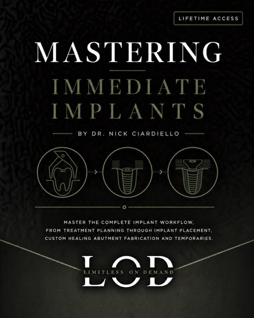 Mastering Immediate Implants course cover