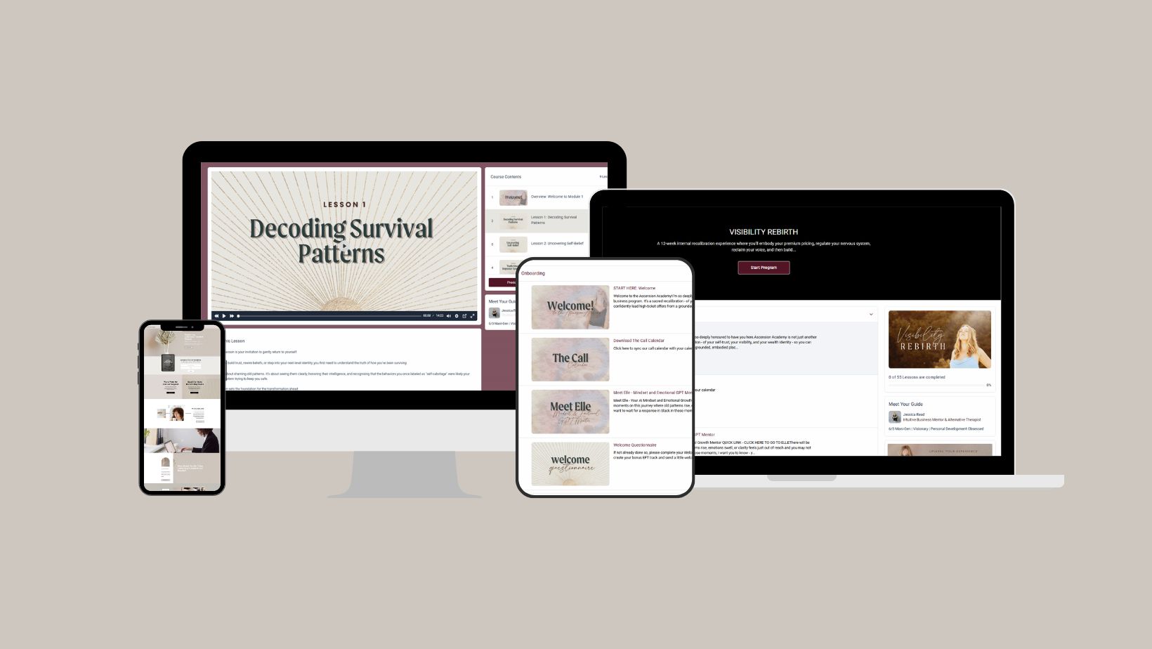 Woman listening to F*ck Yes Frequency podcast by Jessica Read about soul-led business strategy