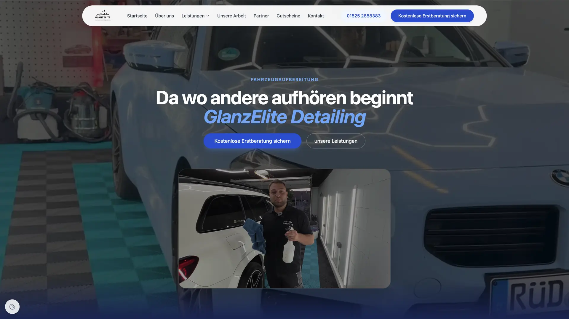 GlanzElite Website Preview