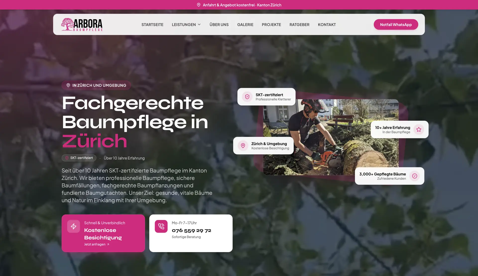 Arbora Website Preview