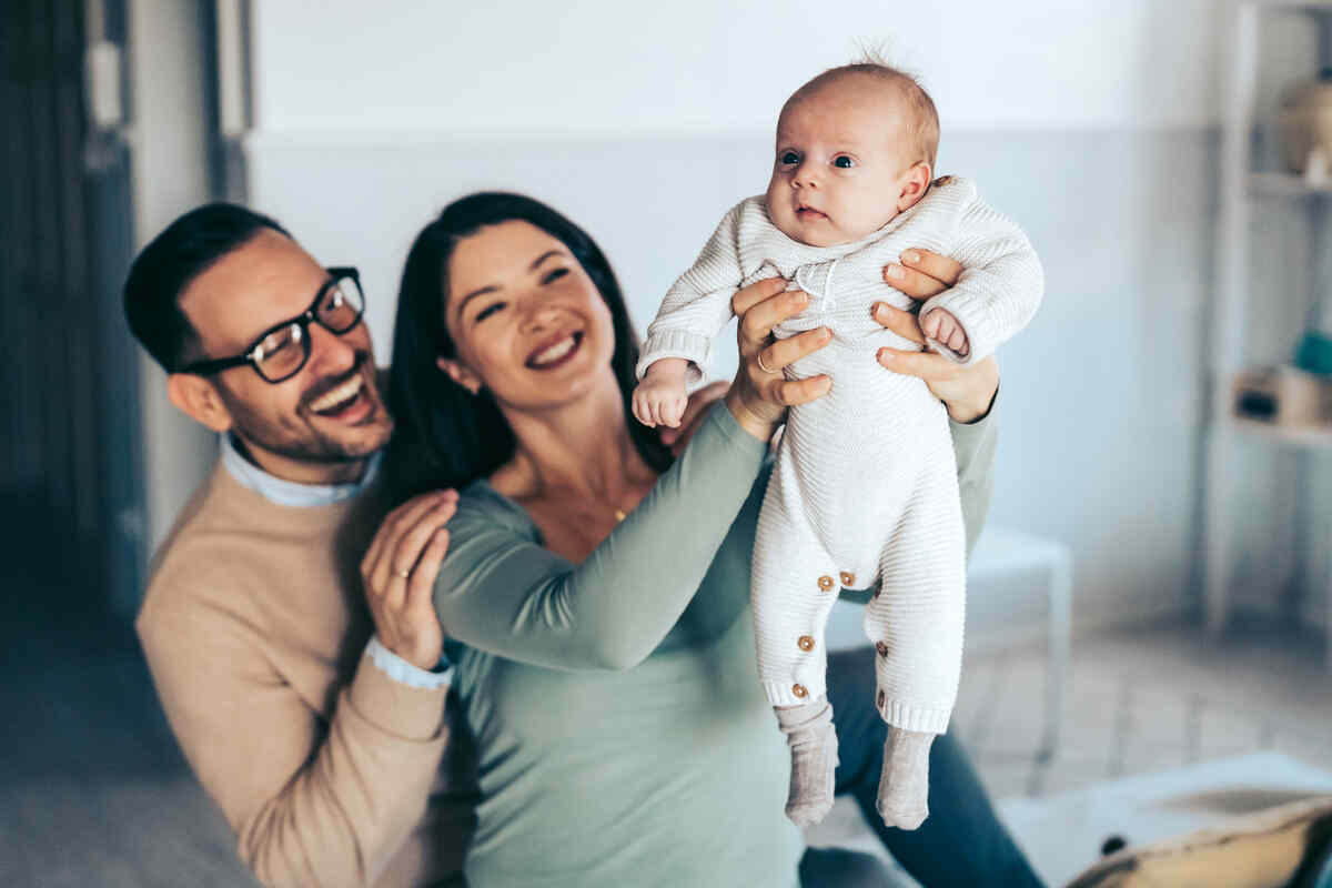 Baby brain development supported by secure caregiver relationships and emotional regulation
