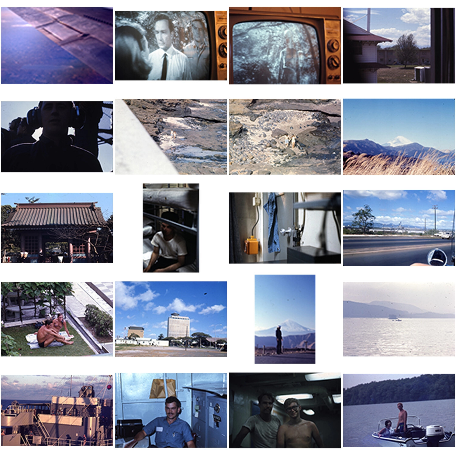Contact Sheet of 35mm Color Slides -- USS Ticonderoga Sailor's Personal Collection, Vietnam War Era