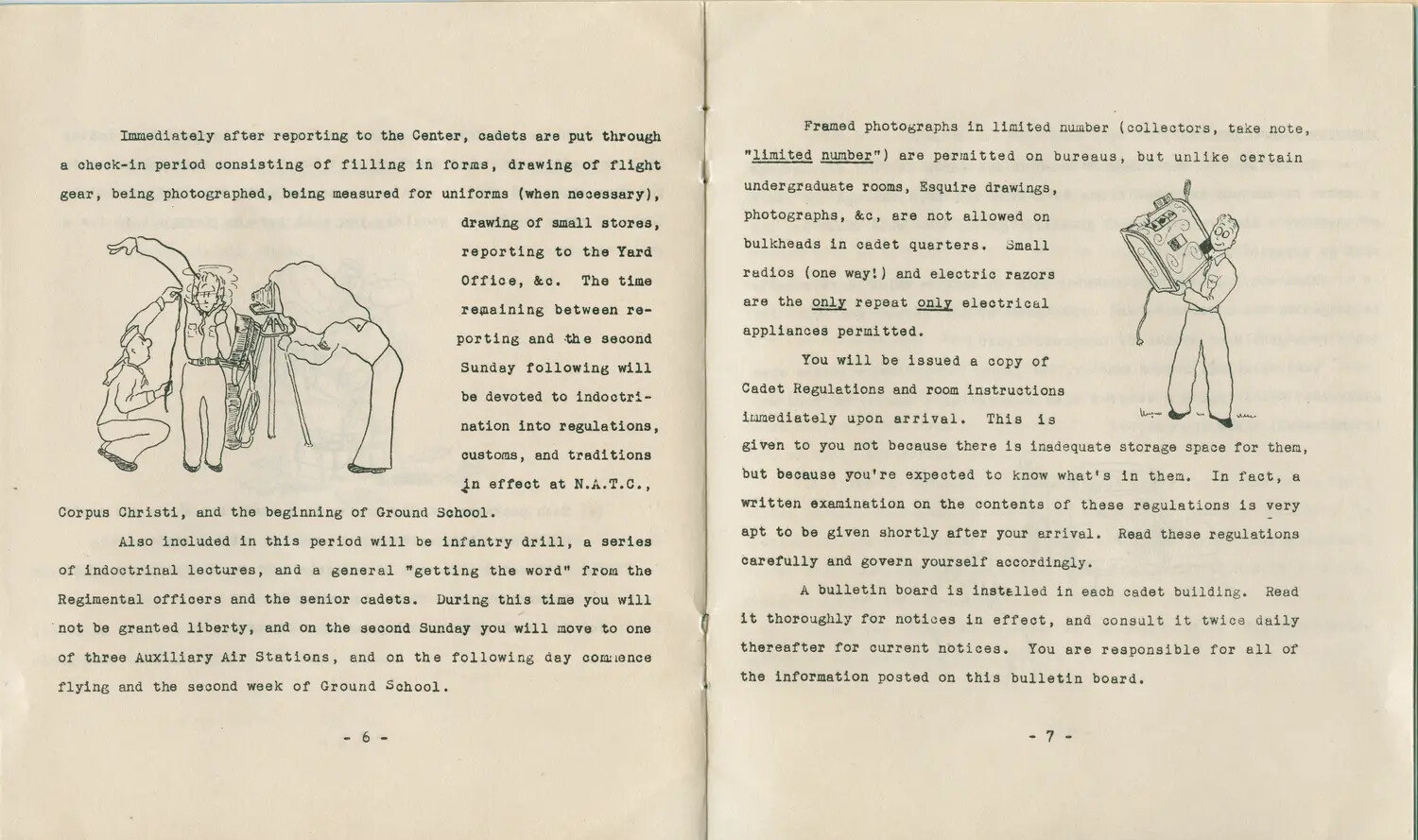 Cadet Orientation Booklet, Pages 6-7 — Naval Air Training Center, Corpus Christi