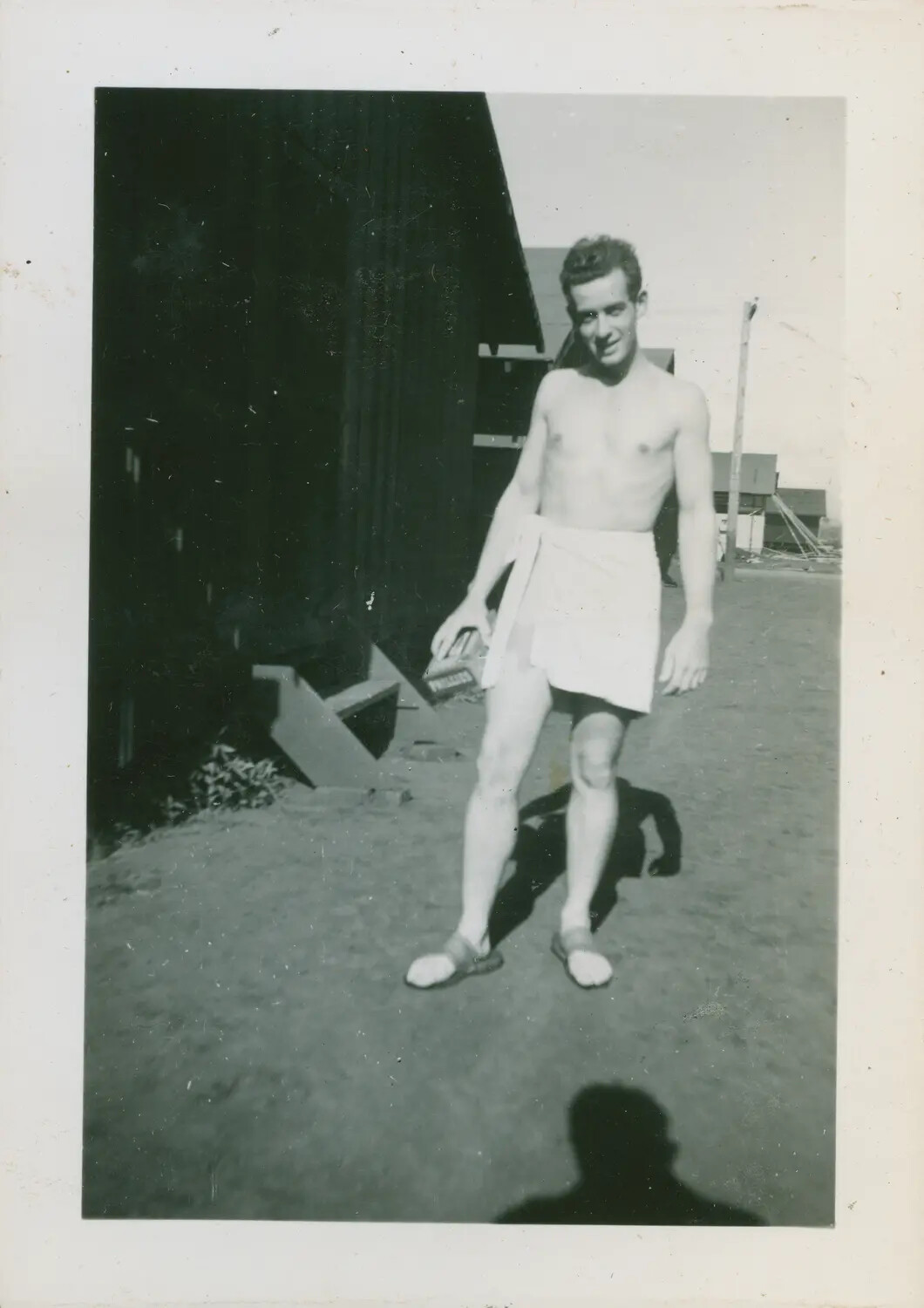 Portrait of a Soldier Nicknamed 'Chuck' After Bathing, Hawaii, WWII
