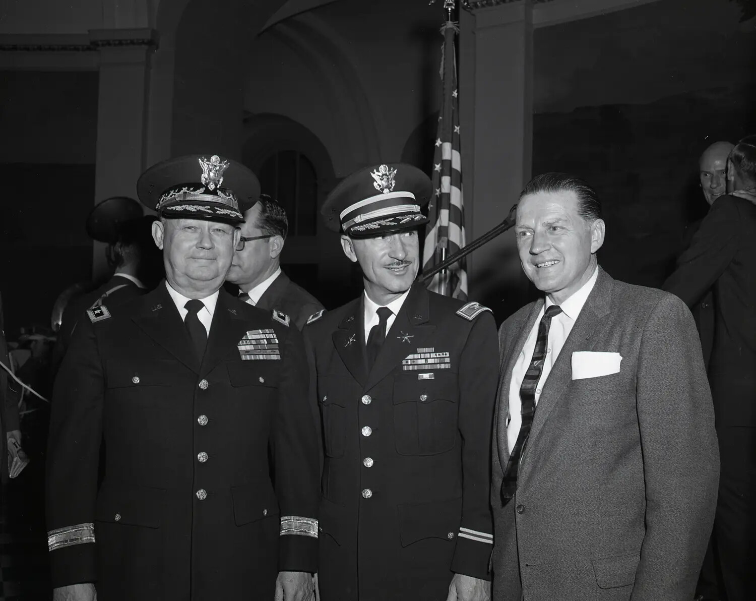 California Army National Guard General Officer and Field Officer with Civilian Official