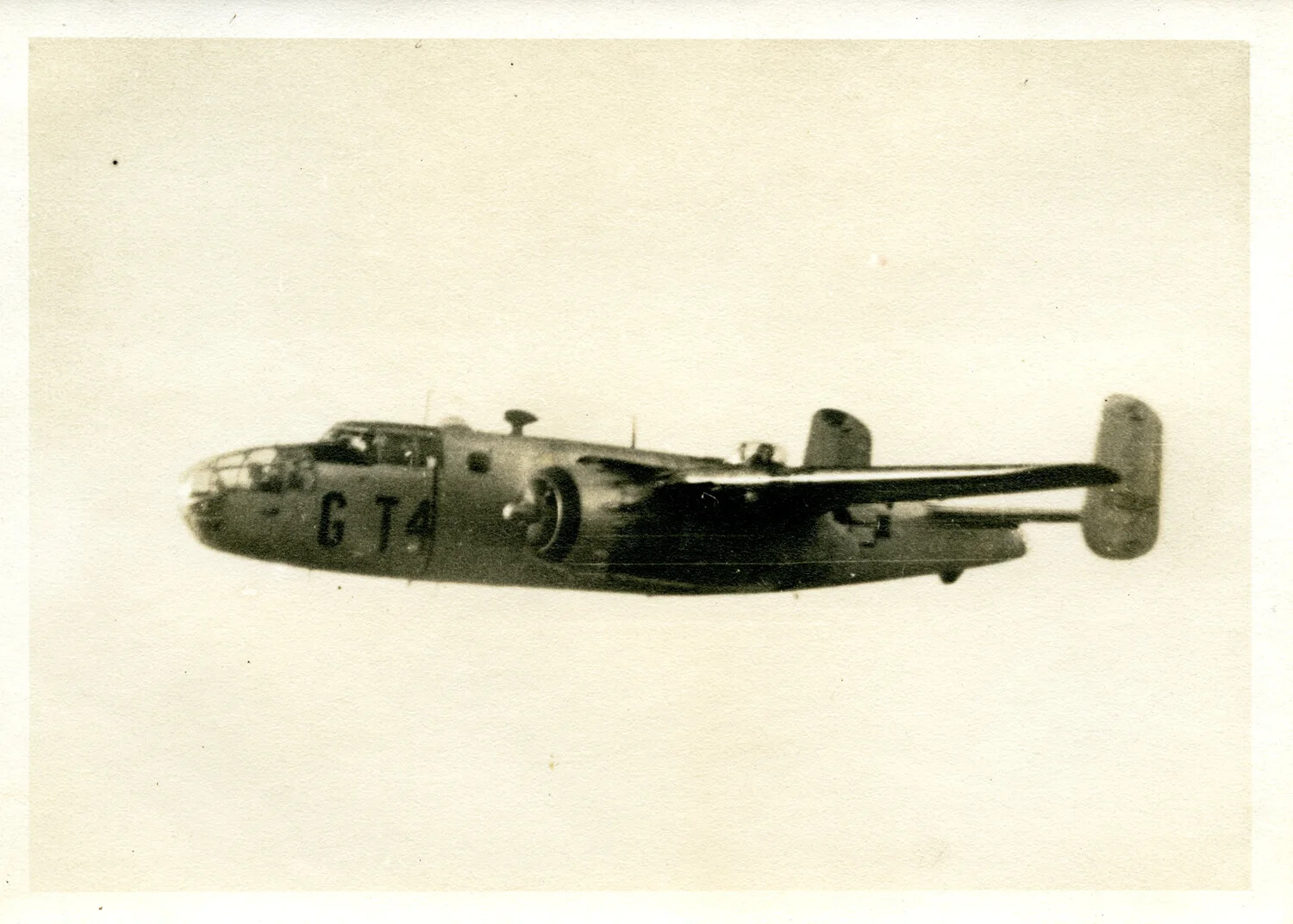 North American B-25 Mitchell Bomber 'G-T4' in Flight, 345th Bomber Group