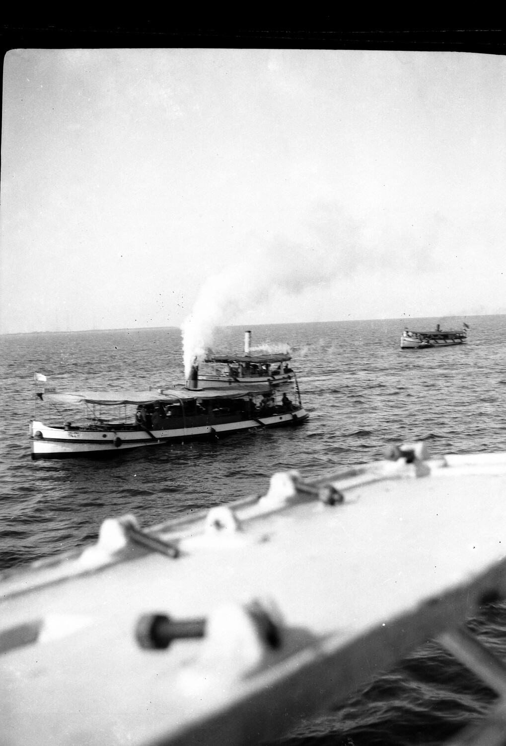 Steam Launches Photographed from a U.S. Navy Vessel, China, circa 1930s