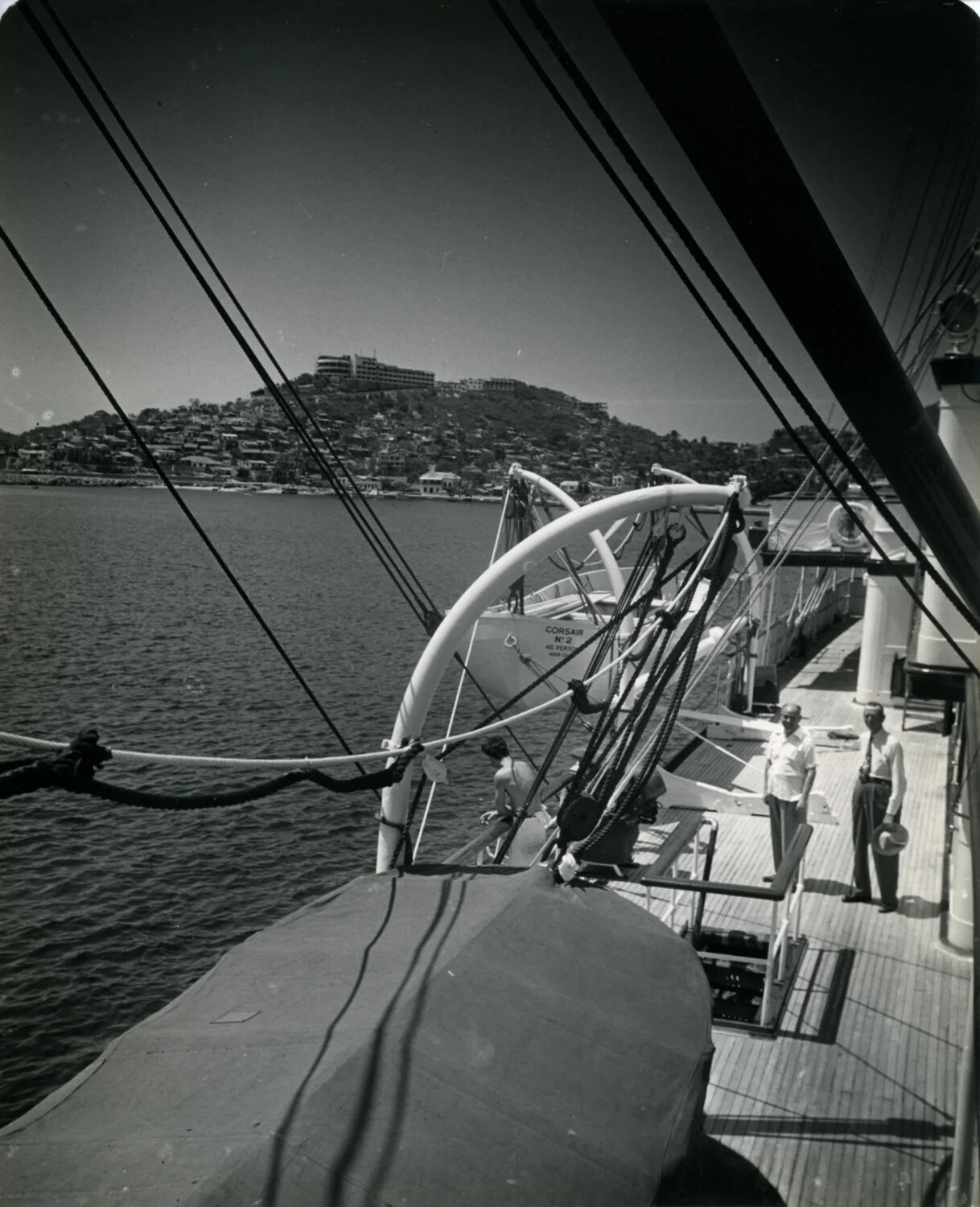 Aboard the SS Corsair, Mexican Riviera Port Call -- General Wainwright Photo Album, 1949
