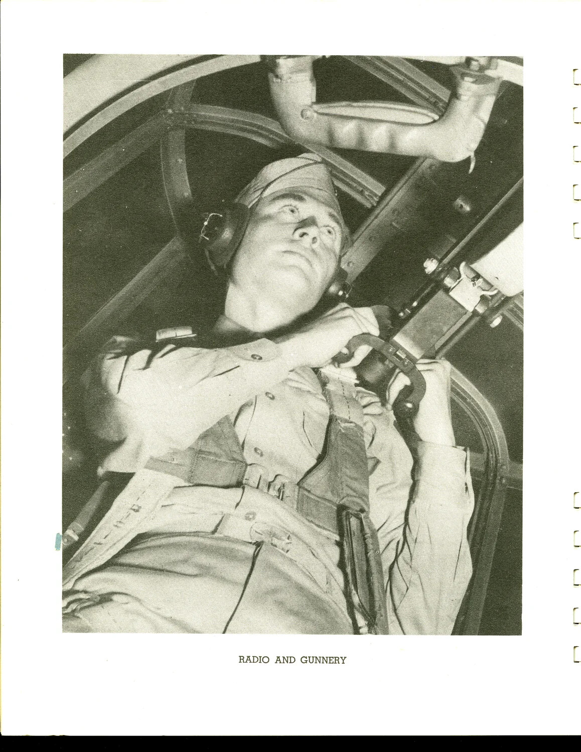 Radio and Gunnery Training: Trainee in Aircraft Turret/Gunner Station, Scott Field