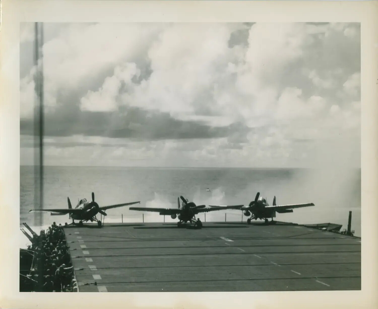 TBM/TBF Avenger Torpedo Bombers on the Flight Deck of USS Petrof Bay (CVE-80), World War II