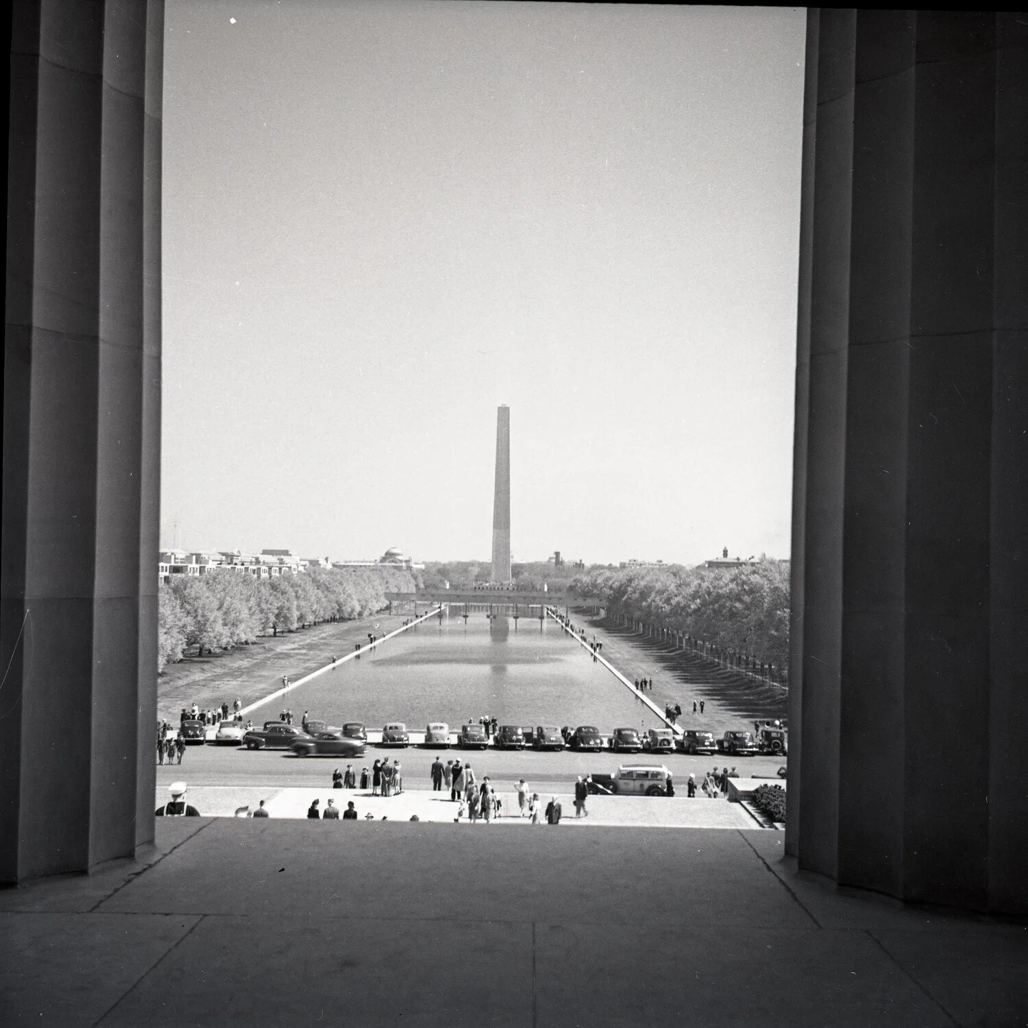 View of the Washington Monument and Reflecting Pool from the Lincoln Memorial, Washington, D.C.