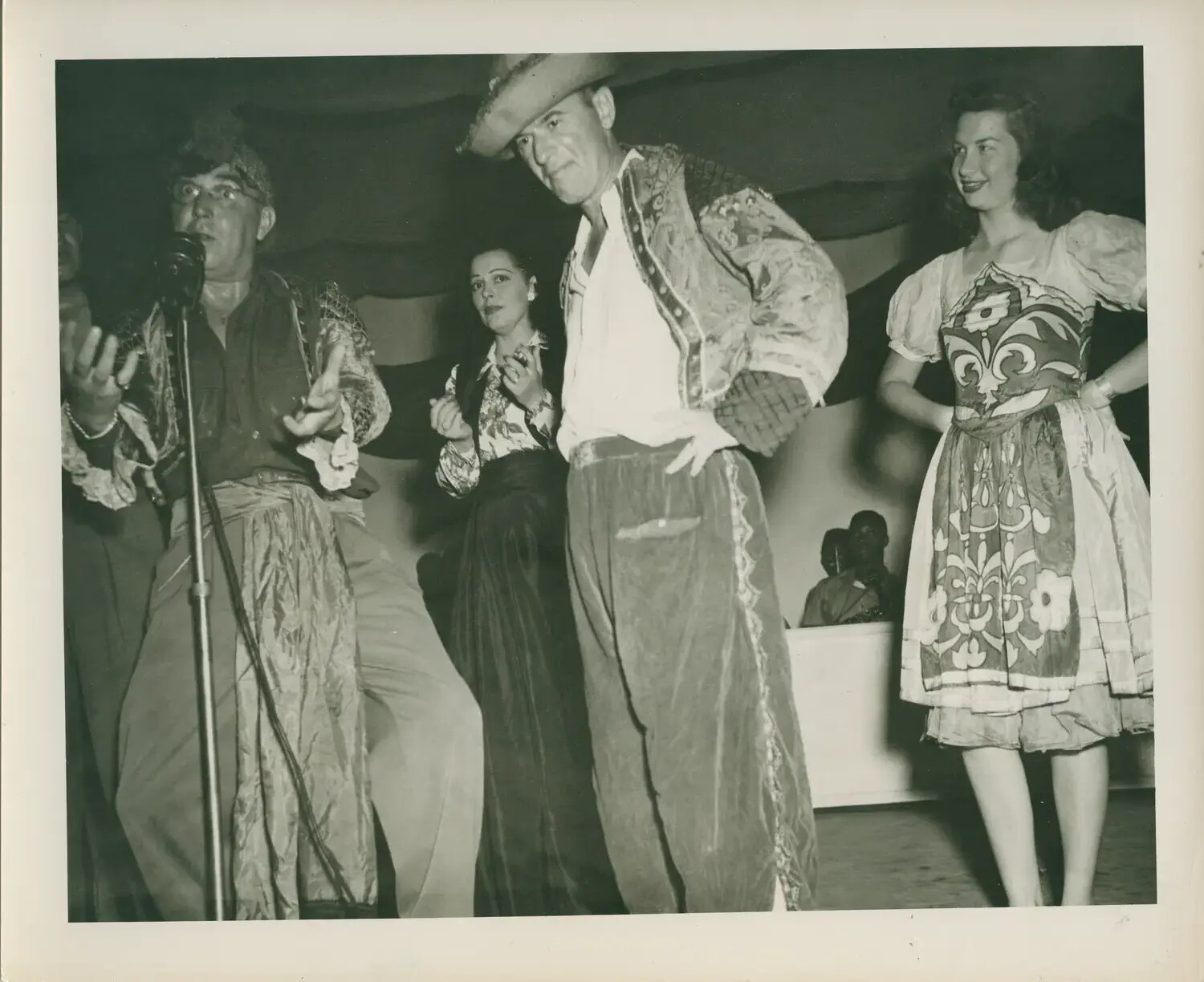 Costumed Stage Performance Aboard/Ashore for the Crew of USS Petrof Bay (CVE-80), WWII Era