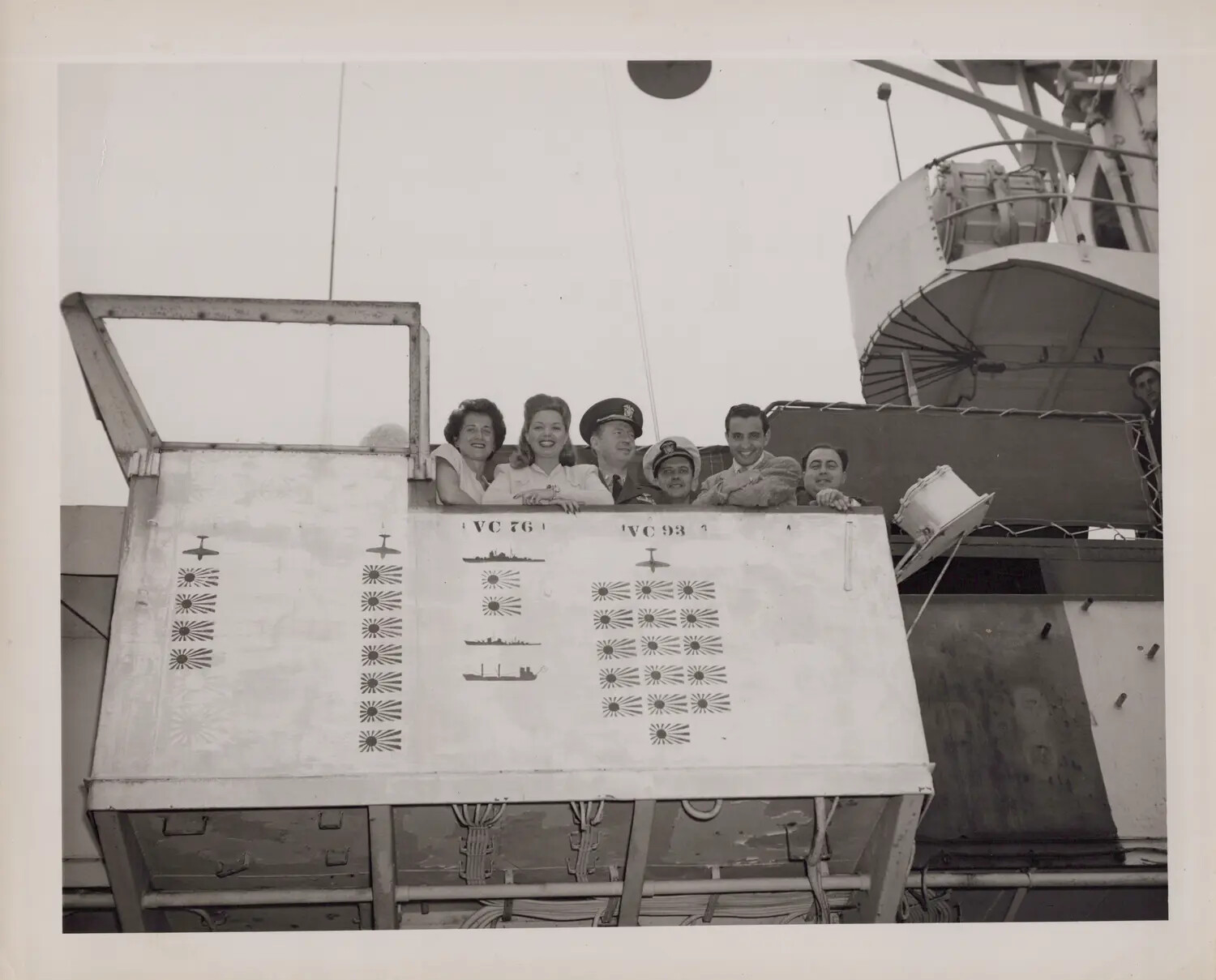 Escort Carrier "Kill Board" with Squadron VC-76 and VC-93 Markings