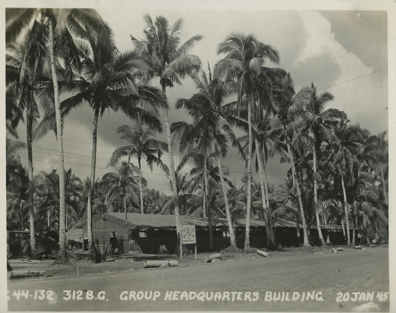 312th Bombardment Group Headquarters Building, Philippine Islands, 20 January 1945