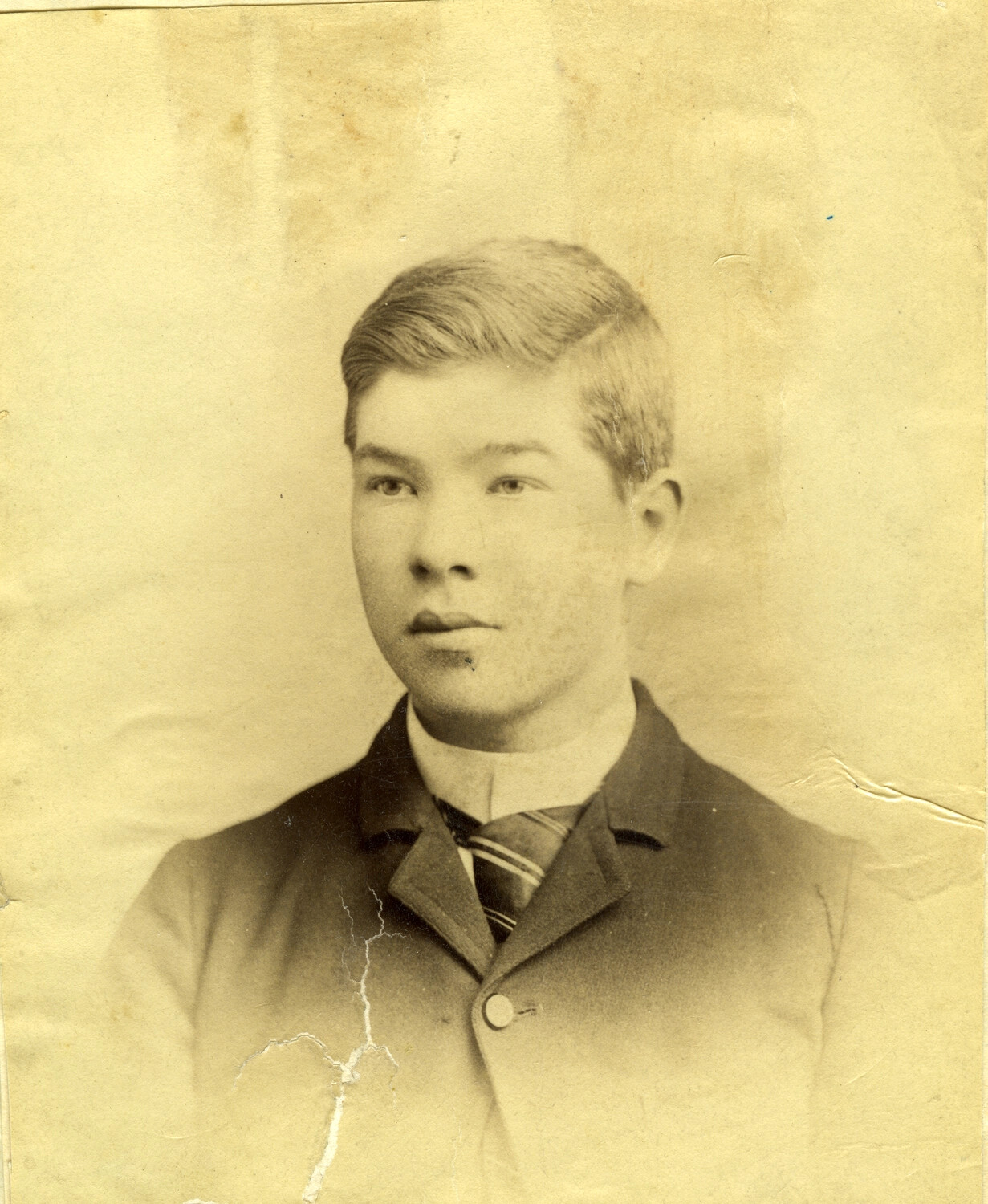 Studio Portrait of Carl Stone at Age Sixteen, Pre-War Years